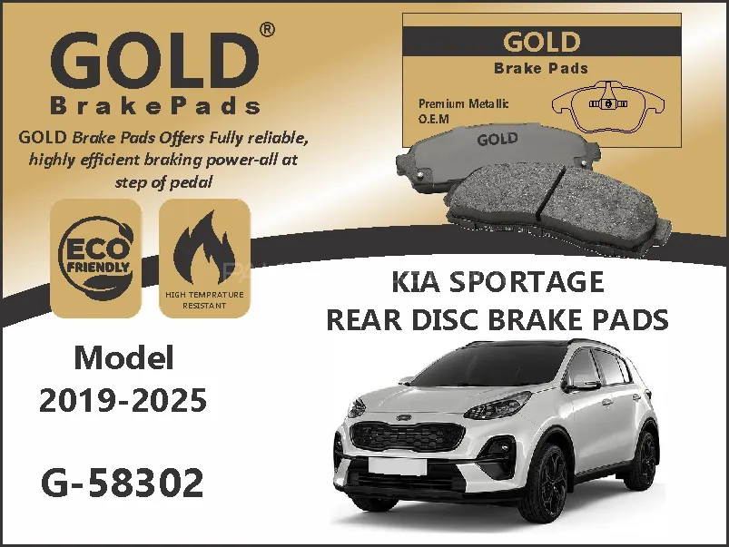 Kia Sportage Rear Premium Disc Brake Pads  Image-1