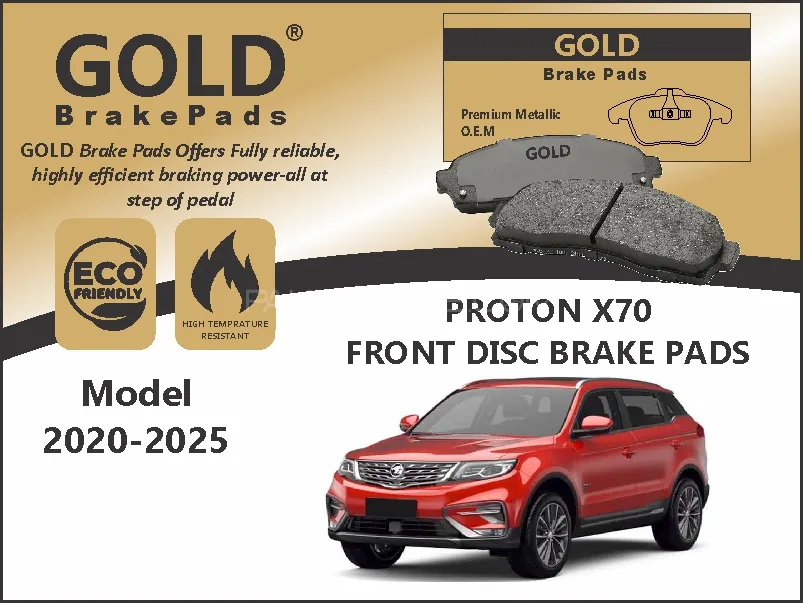 Proton X70 Front Premium Disc Brake Pads  Image-1
