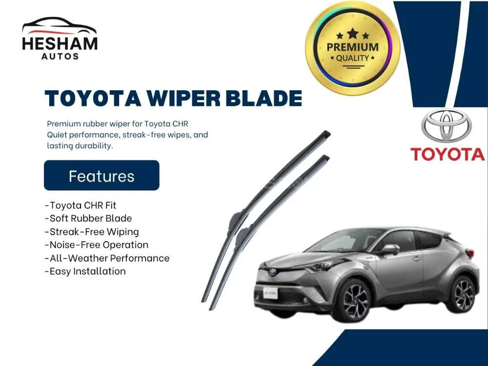 Soft Silicon Wiper Blade for Toyota C‑HR – Quiet, Streak-Free & All-Season Durable Image-1