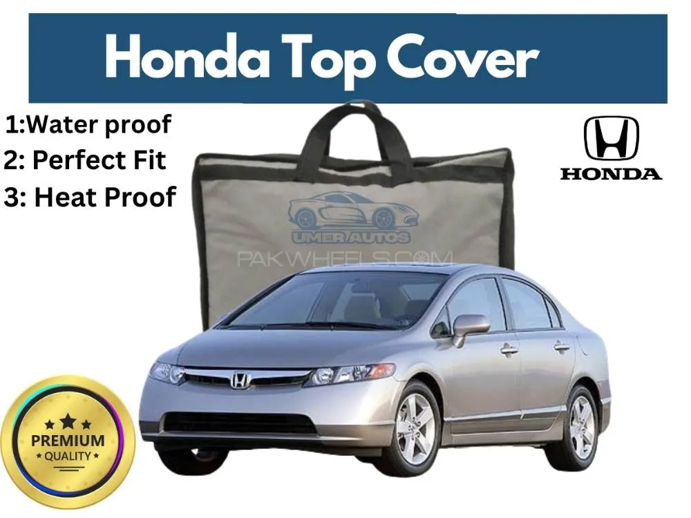 Honda Civic 2006 Car Top Cover – Waterproof Black Parachute | Scratch Resistant Shield Image-1