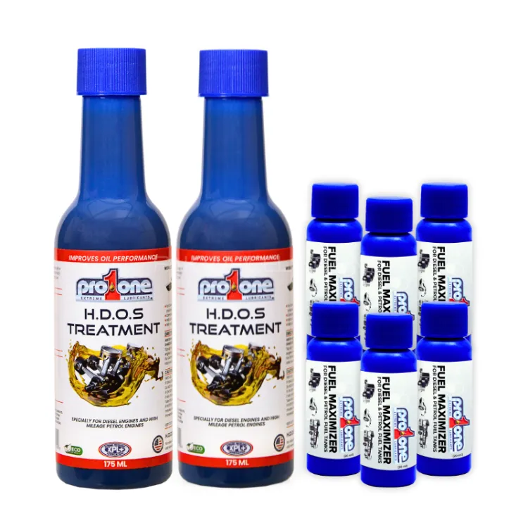 Jeeps & High Mileage Cars Bundle - HDOS Treatment - 175 ML x 2, Fuel Maximizer - 20 ML x Pack of 6 Image-1