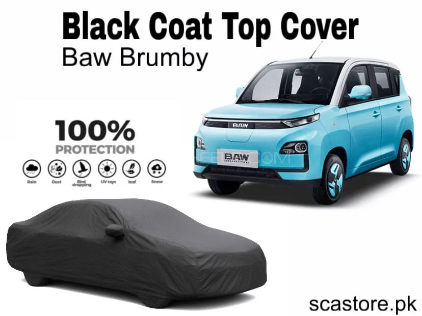 Baw Brumpy Black Coat Top Cover – Full Body Protection Image-1