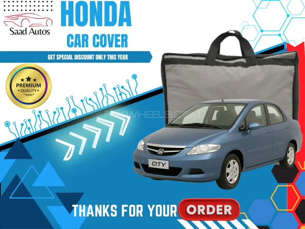 Honda City 2003-2008 Top Cover | Grey | Anti-Scratch | Double Layer | Water Proof Image-1
