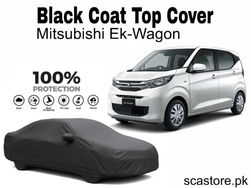 Mitsubishi Ek Wagon Black Coat Top Cover – Full Body Protection Image-1
