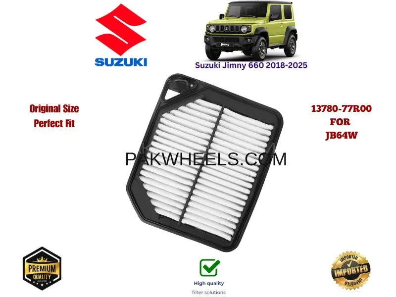 JIMNY 660CC 2018-2025 JB64W AIR FILTER PREMIUM QUALITY 13780-77R00  Image-1