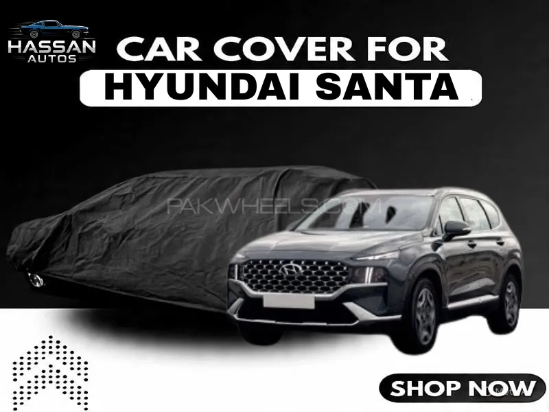 Hyundai Santa Fe Top Cover – Waterproof & Scratch-Resistant Parachute Fabric Image-1