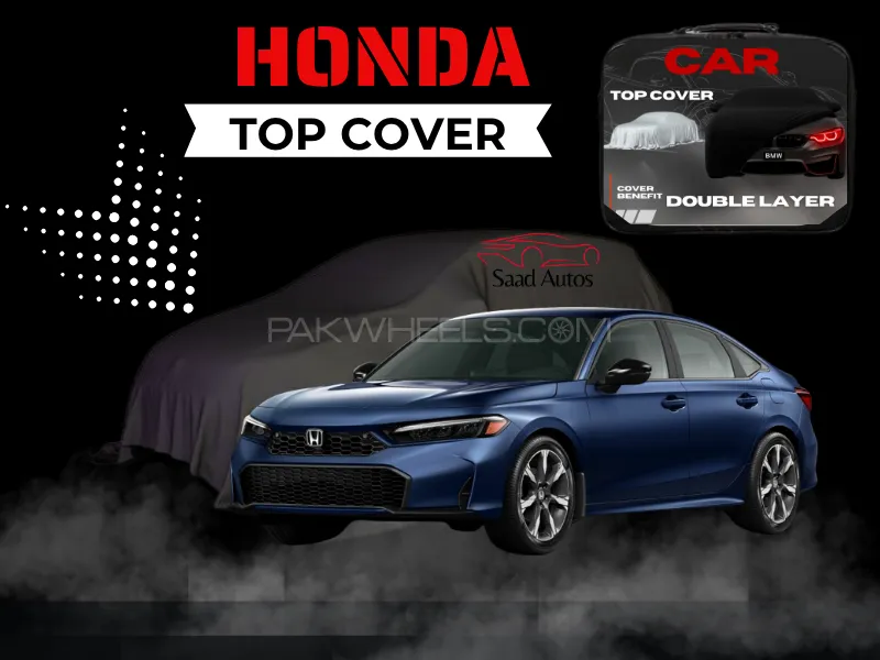 Honda Civic 2022–2025 Top Cover | Grey | Double Layer | Waterproof | Premium Quality Image-1