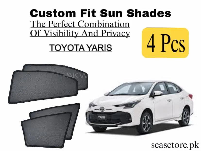 Toyota Yaris Sun Shades for Heat and UV Protection Image-1