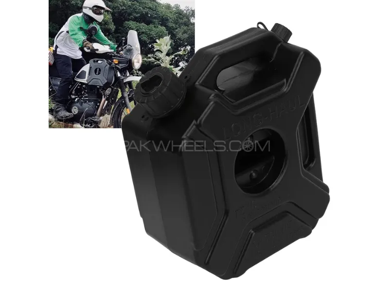 3L (0.75 Gallon) Portable Fuel Can – Emergency Petrol Storage Tank for Car & Motorcycle – Black Image-1