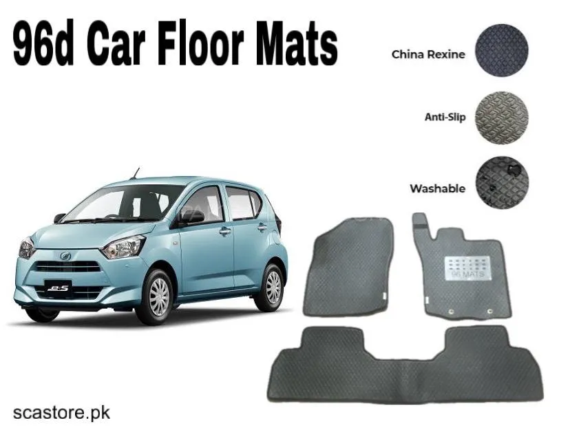 Daihatsu Mira 96 Car Floor Mats – Premium Leatherite Mats for Ultimate Protection & Luxury Image-1