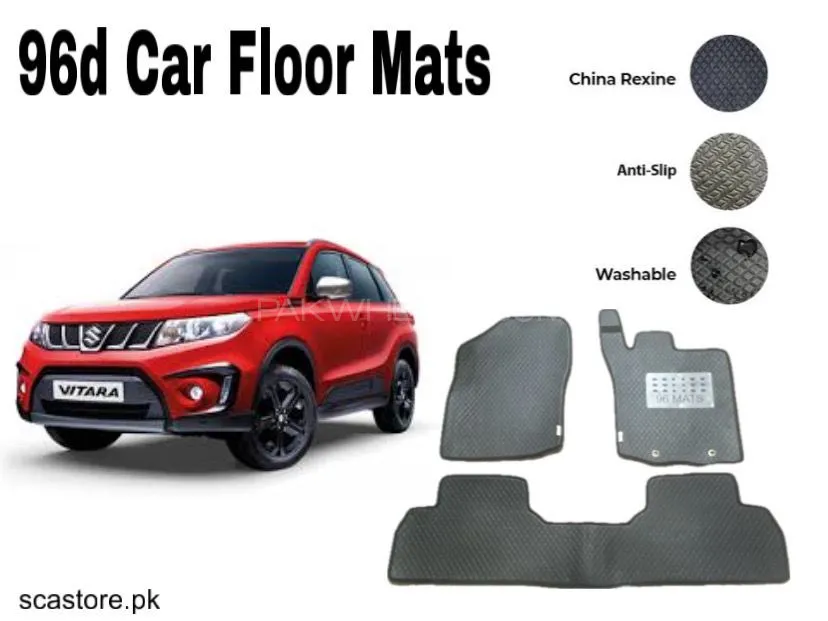 Suzuki vitara 96 Car Floor Mats – Premium Leatherite Mats for Ultimate Protection & Luxury Image-1