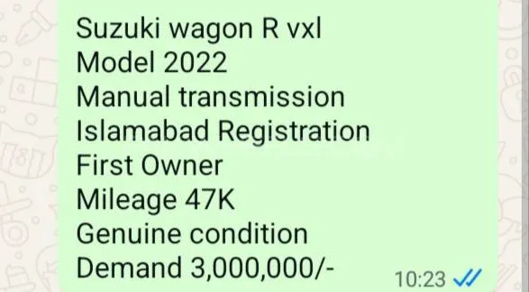 Suzuki Wagon R 2022 for Sale in Islamabad Image-1