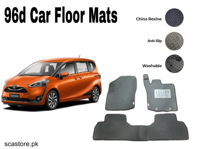 Toyota Sienta 96 Car Floor Mats – Premium Leatherite Mats for Ultimate Protection & Luxury Image-1