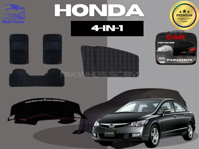 Honda Civic 2006–2012 | Complete Interior & Exterior Protection Kit | 4-in-1 Premium Set Image-1