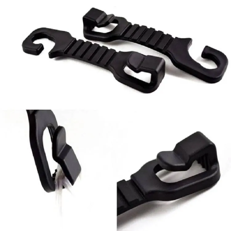 2 PCS Plastic Car Shopping Bag Holder Seat Hook Hanger Image-1