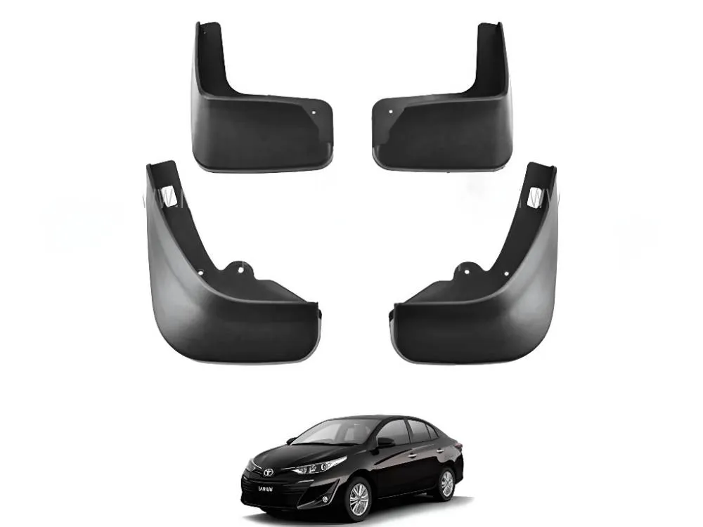 Toyota Yaris 2019-2025 Genuine Black Mud Flap  - Splash Guard Toyota Yaris 2019-2025 in Black Color. Image-1