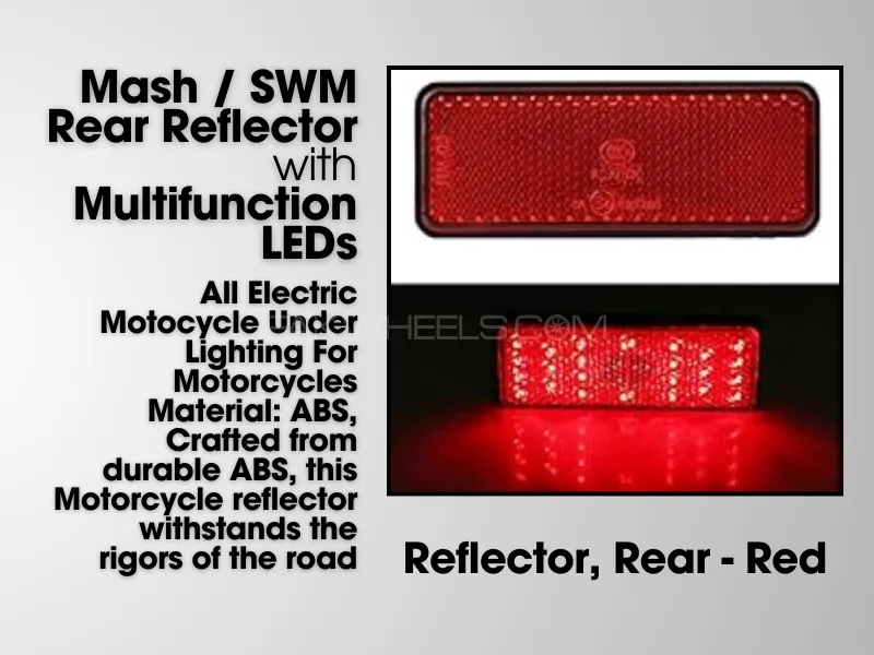 Motorcycle | Modified LED | Taillight Electric Car | LED Reflector 24 | LED Brake Light | Taillight  Image-1
