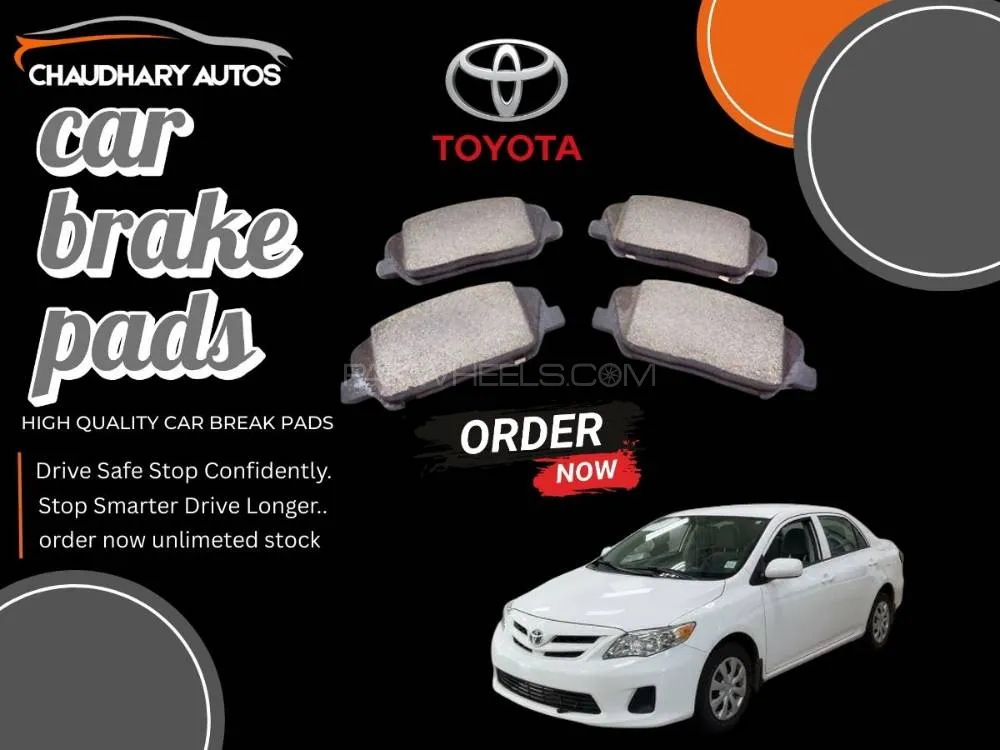 Toyota Corolla 2008–2014 Front Brake Pads – Premium Quality, Reliable Stopping Power Image-1