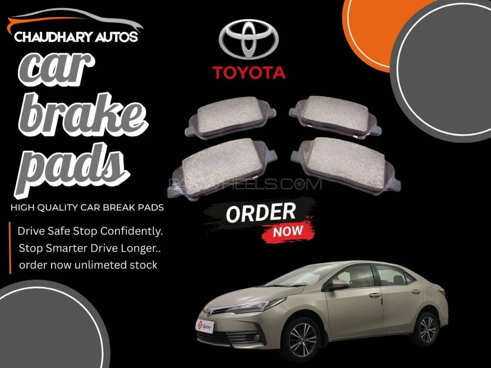 Toyota Corolla 2014–2025 Front Brake Pads – Premium Quality, Safe & Durable Performance Image-1