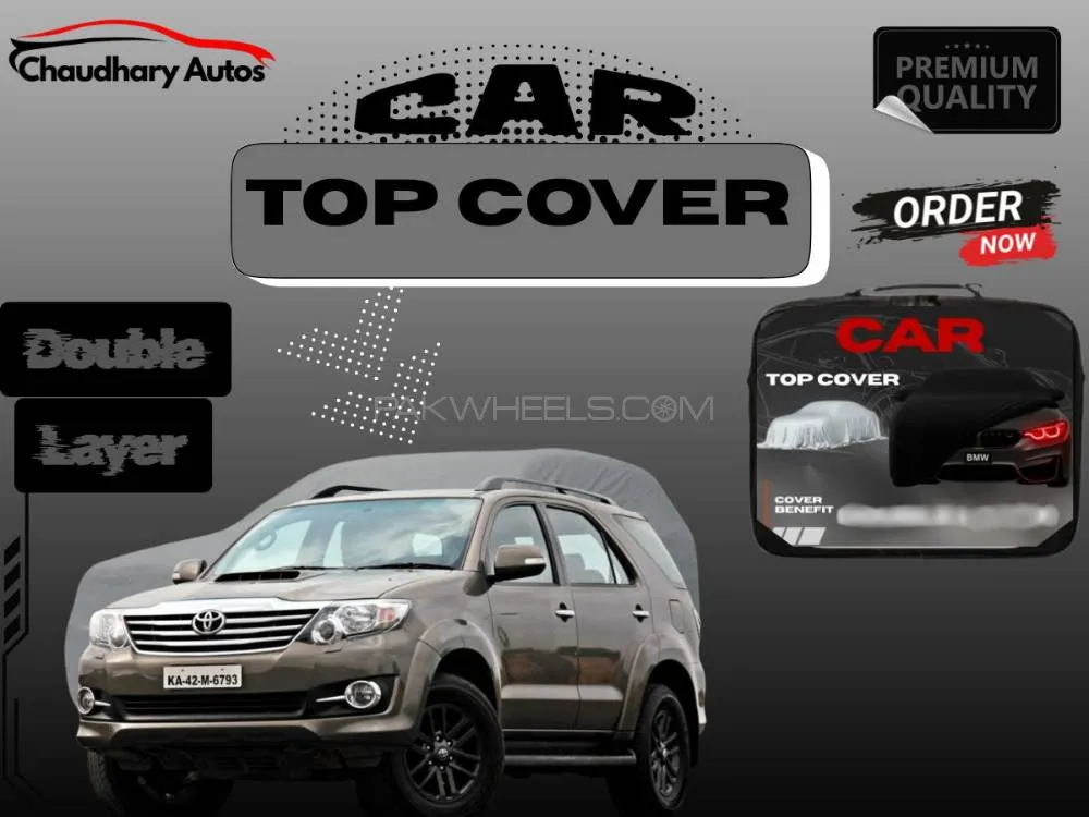 Toyota Fortuner 2013–2016 Top Cover – Double Layer, Waterproof & Scratch Resistant Image-1