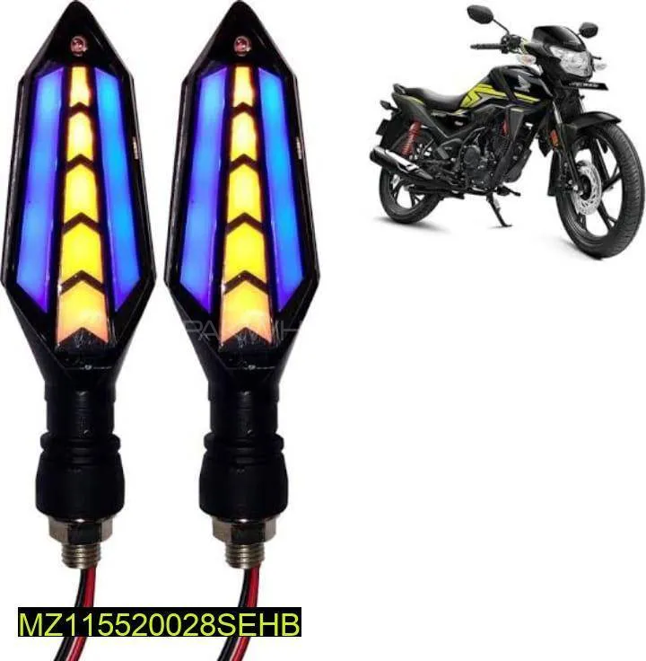 4Pcs Motorcycle Turn Signals Light Indicator Image-1