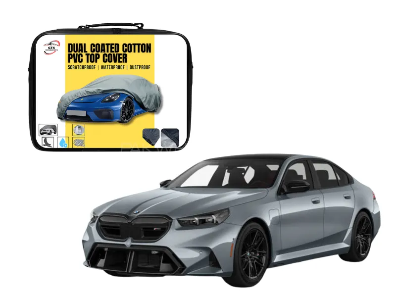 Dual Coated Cotton PVC Car Top Cover for BMW M5 | Waterproof, Dustproof & UV Resistant Image-1