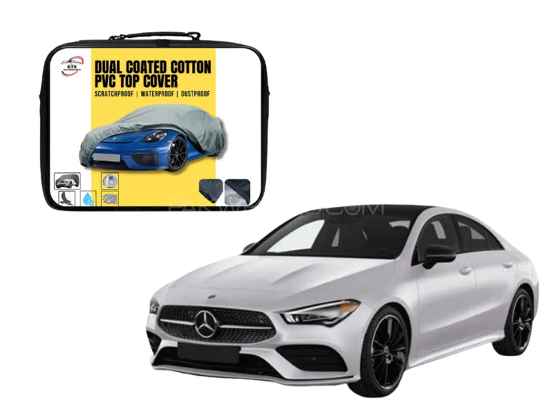 Dual Coated Cotton PVC Car Top Cover for Mercedes-Benz CLA250 | Waterproof, Dustproof & UV Resistant Image-1