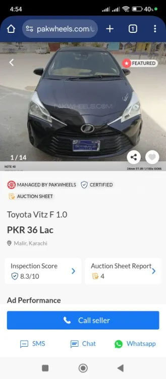 Toyota Vitz 2018 for Sale in Karachi Image-1