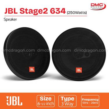 JBL Stage2 634 Car Speaker Three Way 250W 6.5in Original JBL Stage2 634 Car Speaker Three Way 250W 6.5in Original