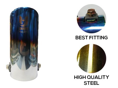 Suzuki Size Exhaust Tip with Burnt Finish (U-207)–Stainless Steel - Ready Burnt Finish Exhaust Tip Suzuki Size Exhaust Tip with Burnt Finish (U-207)–Stainless Steel - Ready Burnt Finish Exhaust Tip
