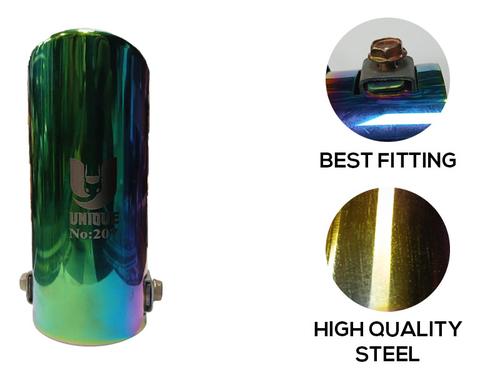 Suzuki Size Exhaust Tip with Burnt Finish (V-207)–Stainless Steel - Ready Burnt Finish Exhaust Tip Suzuki Size Exhaust Tip with Burnt Finish (V-207)–Stainless Steel - Ready Burnt Finish Exhaust Tip