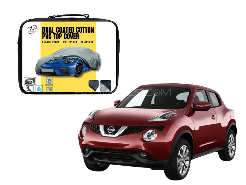 Dual Coated Cotton PVC Car Top Cover for Nissan Juke | Waterproof, Dustproof & UV Resistant Image-1
