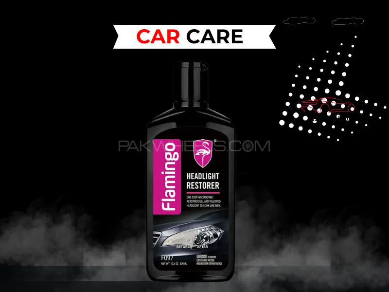 Flamingo Headlight Restorer Premium Quality | Clear Shine | UV Protection | Scratch Removal Image-1