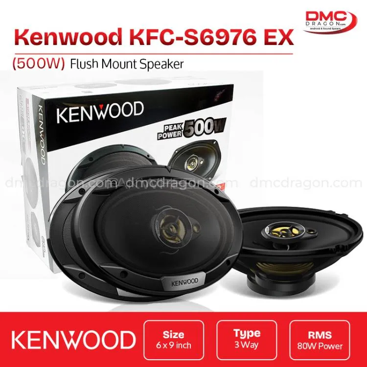 Kenwood KFC-S6976 EX 3 Way Speaker Flush Mount 500W 6x9 in Original Image-1