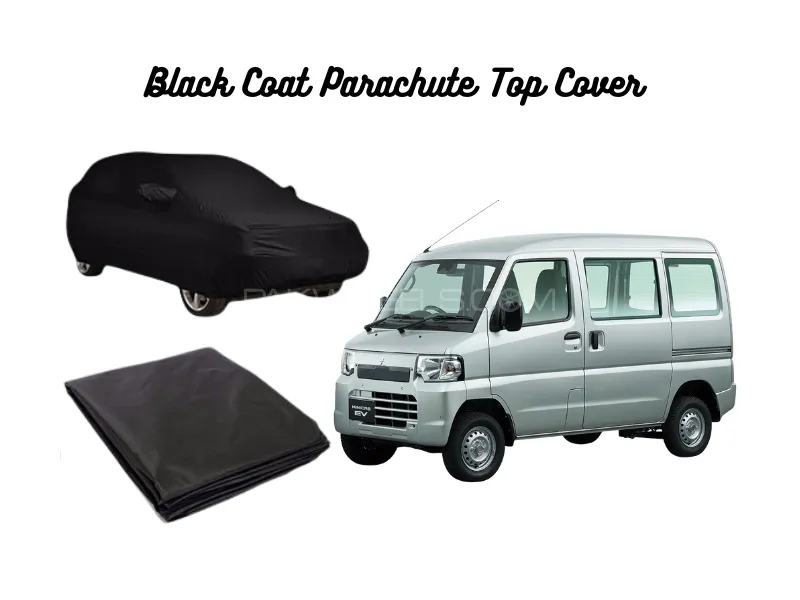 Mitsubishi Minicab Black Coat Parachute Top Cover Image-1