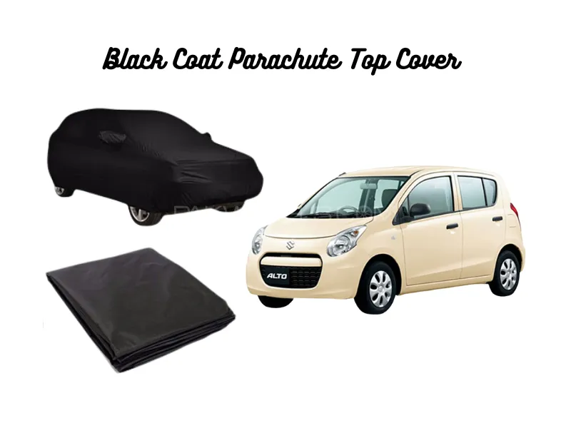 Suzuki Alto Japanese 2009–2014 Black Coat Parachute Top Cover Image-1