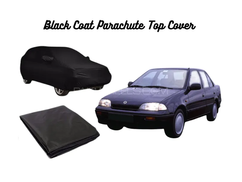 Suzuki Margalla Black Coat Parachute Top Cover Image-1