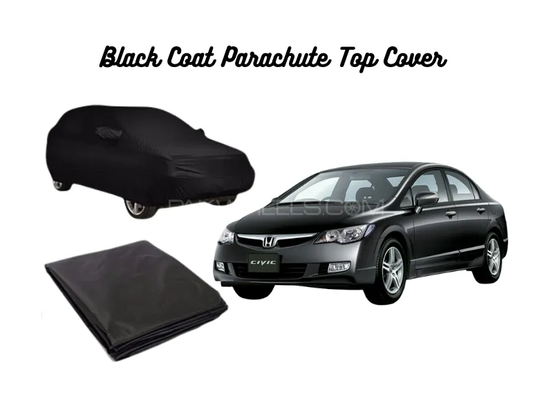 Black Coat Parachute Car Top Cover for Honda Civic 2006–2012 Image-1