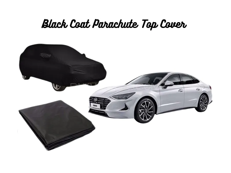 Hyundai Sonata 2021–2024 Black Coat Parachute Top Cover Image-1