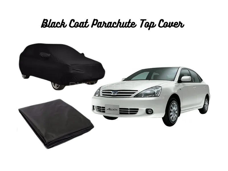 Toyota Allion 2001–2006 Black Coat Parachute Top Cover Image-1
