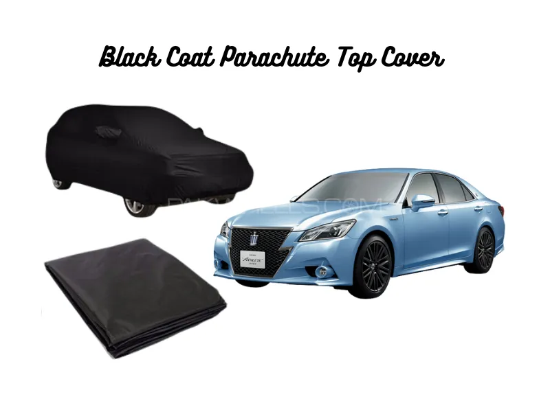 Toyota Crown 2012–2018 Black Coat Parachute Top Cover Image-1