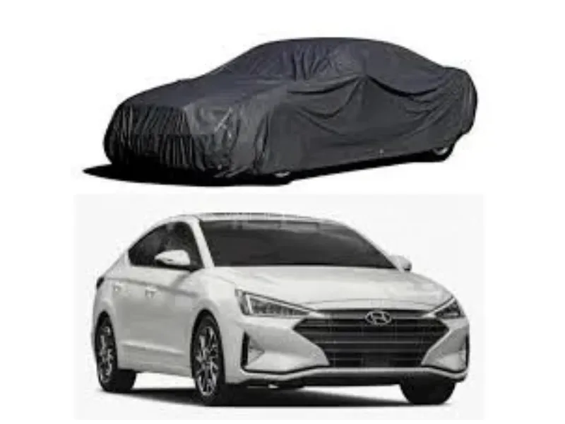 HYUNDAI ELANTRA 2018-2024 CAR TOP COVERS BLACK PARACHUTE WATER RESISTANT  Image-1