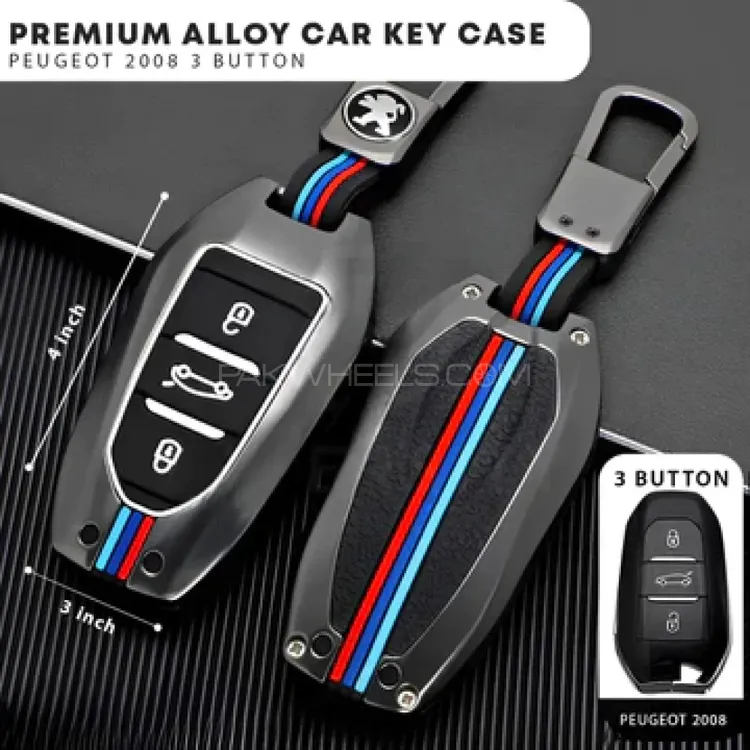 Peugeot 2008 Protective  Zinc Alloy Remote Key Cover Image-1
