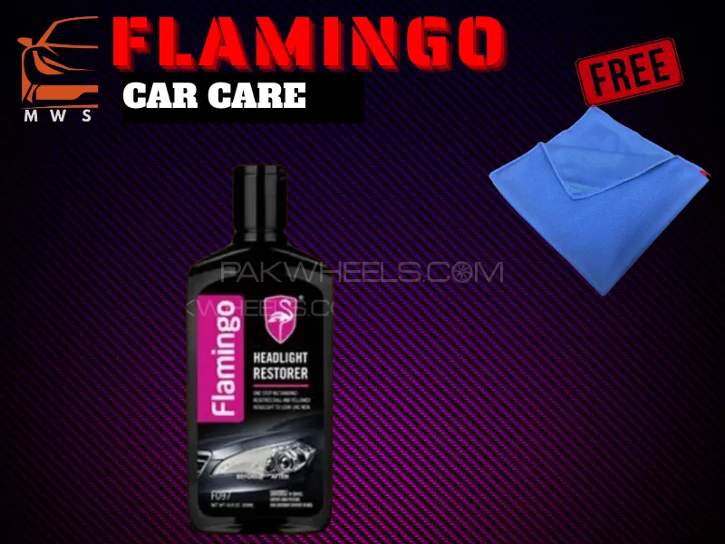 Flamingo Headlight Restorer 300ml | Restores Clarity | Removes Yellowing & Oxidation Image-1