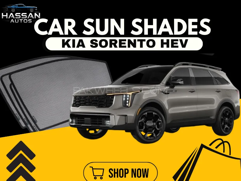 QS Window Sun Shades (Car Pardy) for Kia Sorento HEV 2025 – UV Protection & Custom Fit Image-1
