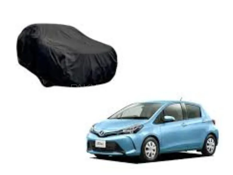 TOYOTA VITZ 2010 2015 CAR TOP COVER WATER RESISTANT WATER REPELLENT GENIUNE SIZE Image-1