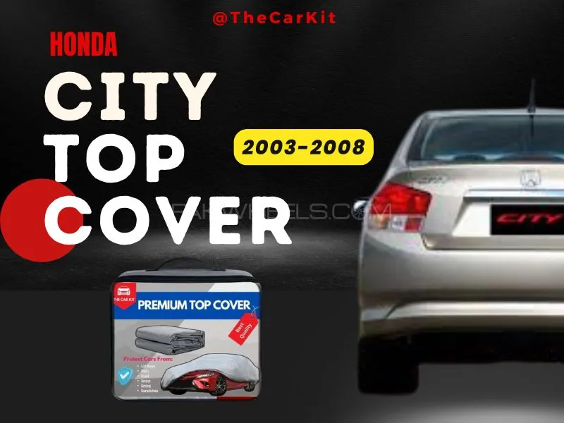 Honda City 2003–2008 Double Layer Top Cover – Heavy-Duty Oxford Fabric | 100% Waterproof Image-1