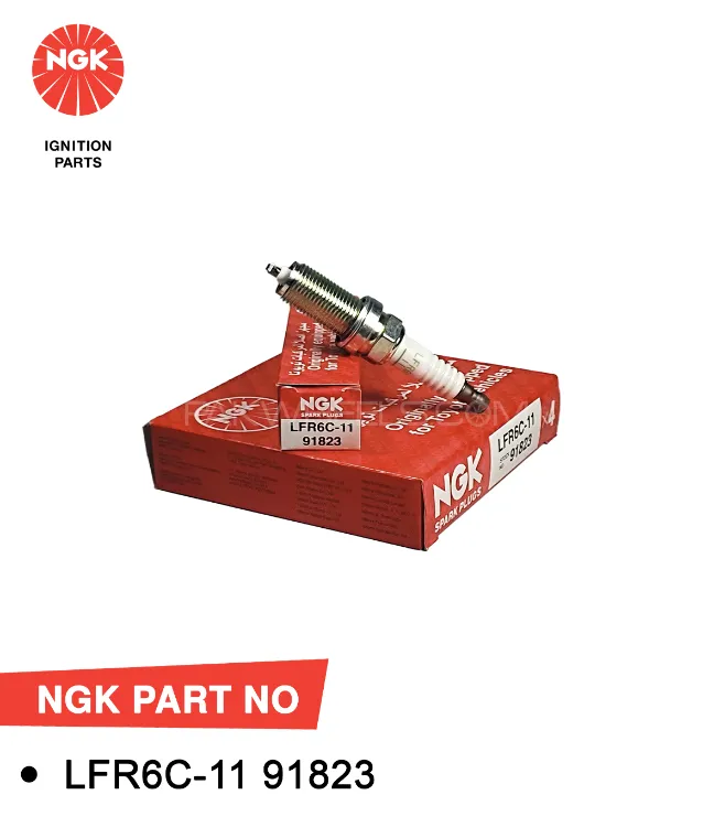 NGK Spark Plug Toyota VITZ, 1KR/2SZ, 1000, 2010-2014, (LFR6C11) (Japan-Single Pc) Image-1