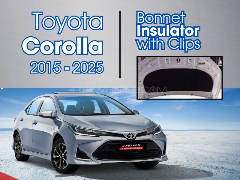 Bonnet Insulator | For Toyota Corolla 2015-2025 | Heat Proof | Sound Proof | Bonnet Namda Image-1