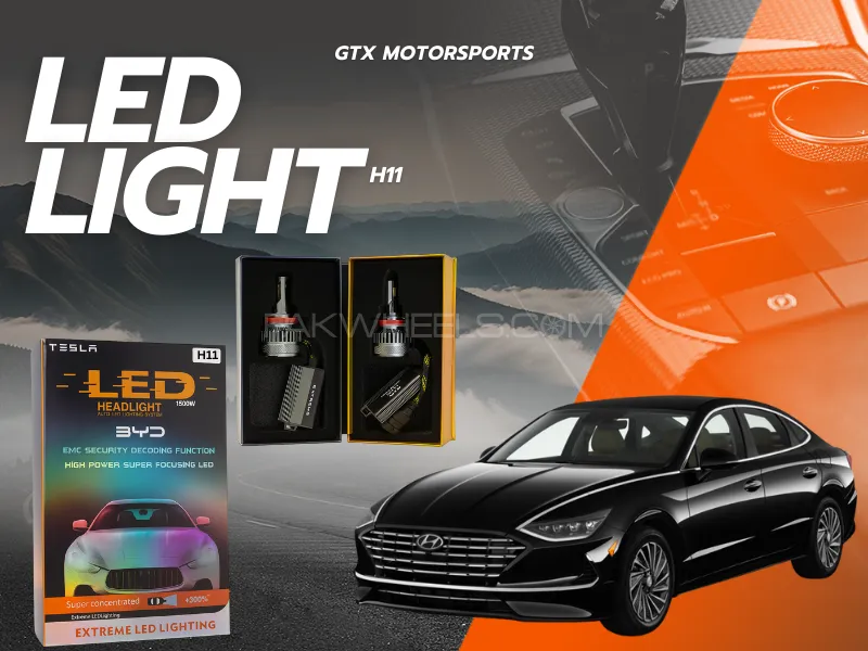 BYD H11 Tesla LED Headlight Bulbs 1500W – Compatible with Hyundai Sonata 2021–2024 Image-1